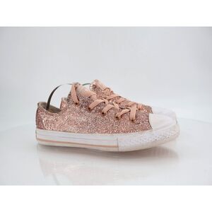 Converse Chuck Taylor All Star Ox Junior Girls Size 3 Pink Sneaker Shoes Lace Up